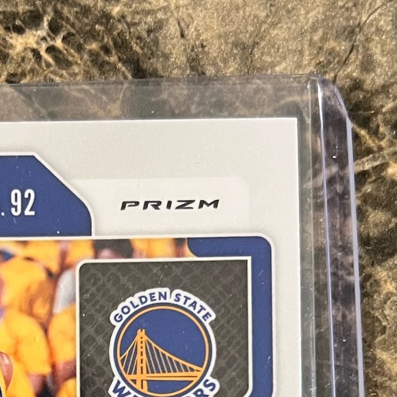 KLAY THOMPSON SILVER PRIZM CRACKED ICE WARRIORS NBA 2021-22 panini - Picture 3 of 3
